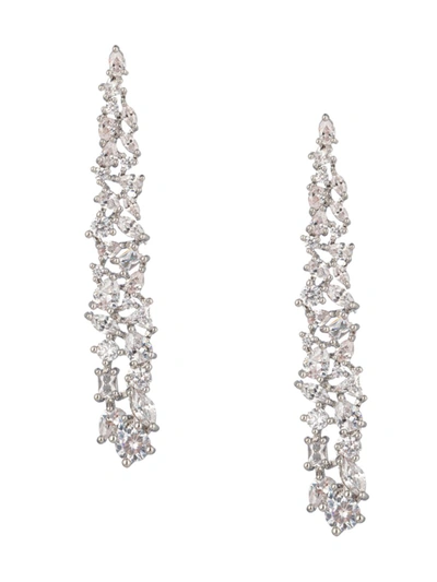 Eye Candy La Women's Luxe Emma Cubic Zirconia Dangle Earrings In Brass