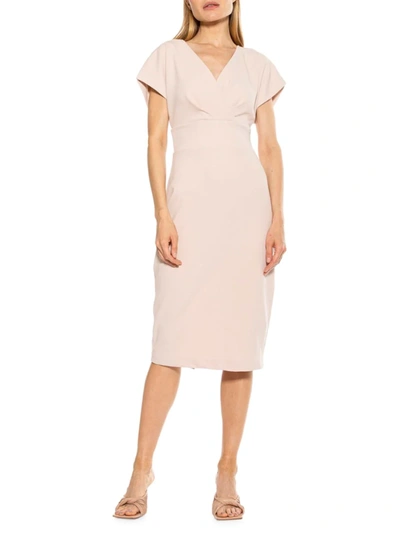 Alexia Admor Women's Draped Surplice Sheath Dress In Oat