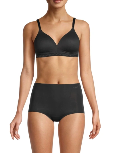 Warner's Women's Cloud Seamless Bra In Rich Black