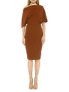 Alexia Admor Women's Olivia Draped One-shoulder Sheath Dress In Copper