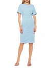 Alexia Admor Women's Jacqueline Rolled-cuff Sheath Dress In Halogen Blue