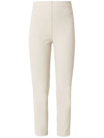 Gloria Coelho Zip-detail Skinny-fit Trousers In Neutrals