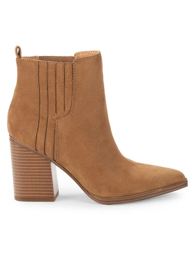 Nine West Women's Orleeh Faux Suede Ankle Boots In Tan