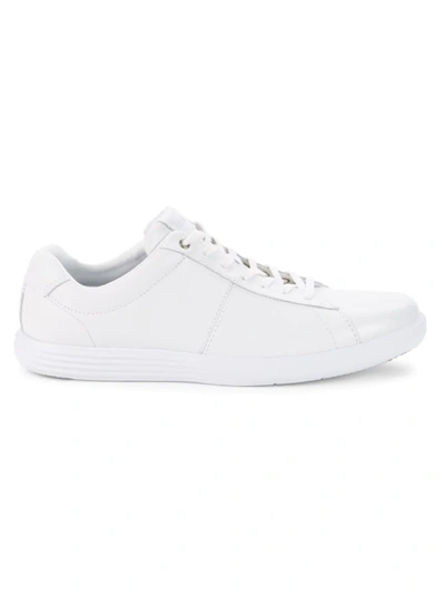 Cole Haan Men's Reagan Low-cut Leather Sneakers In Optic White