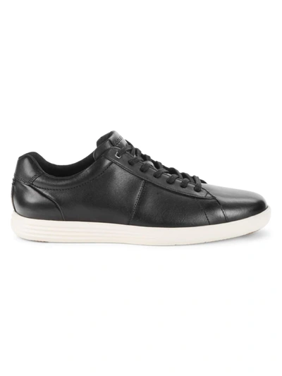 Cole Haan Men's Reagan Low-cut Leather Sneakers In Black