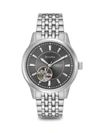 Bulova Men's Automatic Stainless Steel Bracelet Watch 40mm 96a190 In Grey