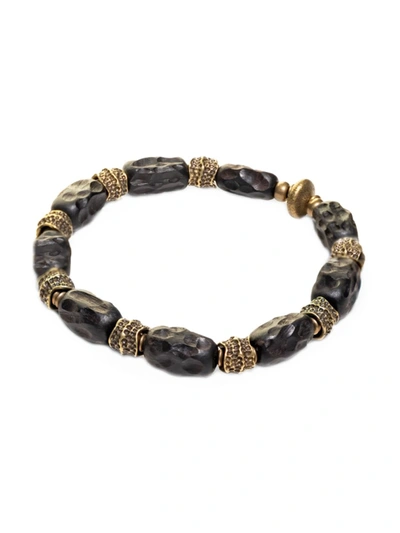 Jean Claude Dell Arte Black Onyx & Copper Vajar Zen Healing Bracelet