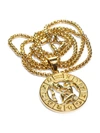 Jean Claude Men's Goldplated Stainless Steel Zodiac Pendant Necklace In Aquarius