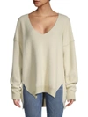 FREE PEOPLE WOMEN'S WEATHER HIGH-LOW SWEATER