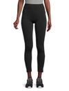 Hue Active Pep Talking Skimmer Pocket Performance Leggings In Black