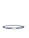 Valentino Vlogo Drawstring Bracelet In Blau