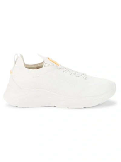 French Connection Men's Winner Mesh Sneakers In White