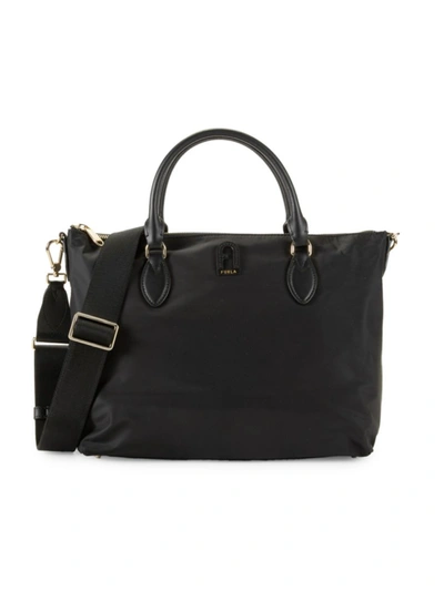 Furla Women's Two-way Nylon Top Handle Bag In Nero