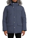 Pajar Men's Duck Down-fill Crystal Fox Fur-trim Parka In Graphite