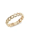 SAKS FIFTH AVENUE MADE IN ITALY WOMEN'S 14K YELLOW GOLD CURB LINK RING
