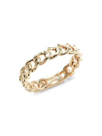 Saks Fifth Avenue Made In Italy Women's 14k Yellow Gold Curb Link Ring