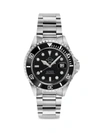 Gv2 Men's Liguria Swiss Automatic Stainless Steel Diver Watch In Black