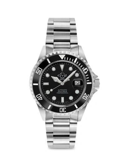 Gv2 Men's Liguria Swiss Automatic Stainless Steel Diver Watch In Black