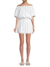 Melissa Odabash Women's Michelle Off-the-shoulder Blouson Dress In White