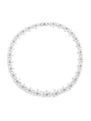 Eye Candy La Women's Luxe Mary Brass & Cubic Zirconia Crystal Leaf Choker Necklace In Brass