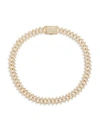 EYE CANDY LA WOMEN'S LUXE GIANNA 18K GOLDPLATED & CUBIC ZIRCONIA COLLAR NECKLACE