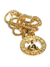 Jean Claude Men's Goldplated Stainless Steel Zodiac Pendant Necklace In Aries