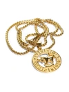 Jean Claude Men's Goldplated Stainless Steel Zodiac Pendant Necklace In Taurus