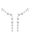 Eye Candy La Women's Luxe Silvertone & Crystal Drop Earrings In Neutral