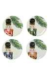 Vietri Nutcrackers Assorted Salad Plates, Set Of 4 In Assorted