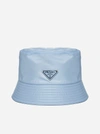 Prada Bucket Hat With Signature Logo Plaque