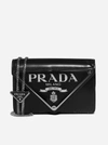 Prada Oversized Logo-plaque Leather Mini Bag