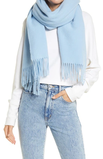 Rag & Bone Addison Recycled Wool Scarf In Cool Blue