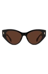 FENDI 55MM CAT EYE SUNGLASSES