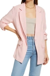 Open Edit Blazer In Pink Powder