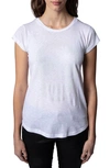 Zadig & Voltaire Skull Cotton & Modal T-shirt In Blanc