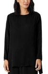 Eileen Fisher Organic Cotton Top In Black