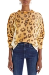 MOTHER LEOPARD PRINT COTTON SWEATER