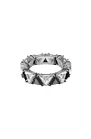 Swarovski Millenia Cocktail Ring With Triangle Cut Crystals