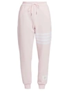 Thom Browne 4-bar Cotton Sweatpants In Light Pink