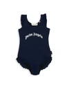 PALM ANGELS LITTLE GIRL'S & GIRL'S LOGO ONE-PIECE SWIMSUIT