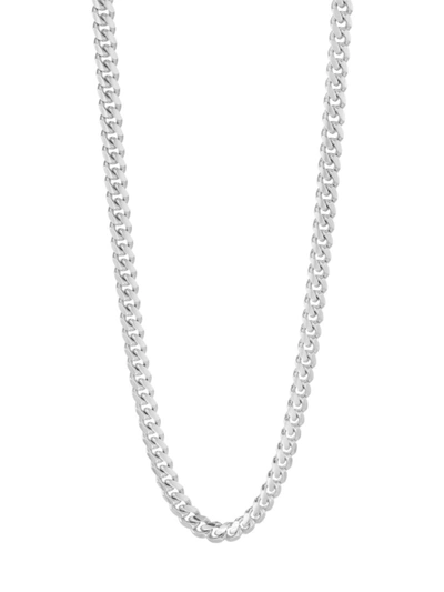 Saks Fifth Avenue 14k White Gold Cuban-link Chain Necklace