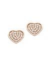 Chopard Women's Happy Heart 18k Rose Gold & Diamond Studs