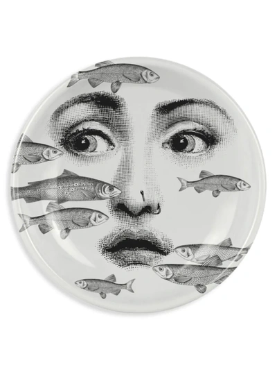 Fornasetti Ashtray Tema E Variazioni N.392 In White/black