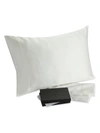 Downtown Company Silk Boudoir Pillowcase In White Taupe