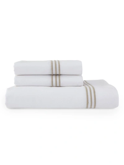 Downtown Company Madison 4-piece Sheets Set In White Taupe