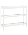 Hudson & Canal Sivil 55" Console Table With Shelves In White