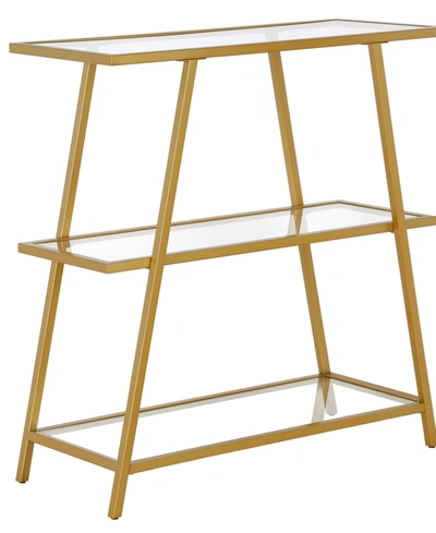 Hudson & Canal Yair 36" Tall Bookcase In Brass