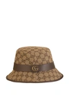 GUCCI GUCCI GG CANVAS FEDORA HAT