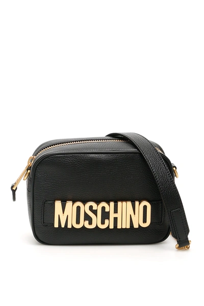 Moschino Camera Bag With Logo In Black