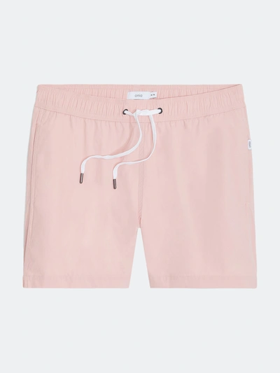 Onia Charles 5" Stretch Nylon Swim Trunks In Pink